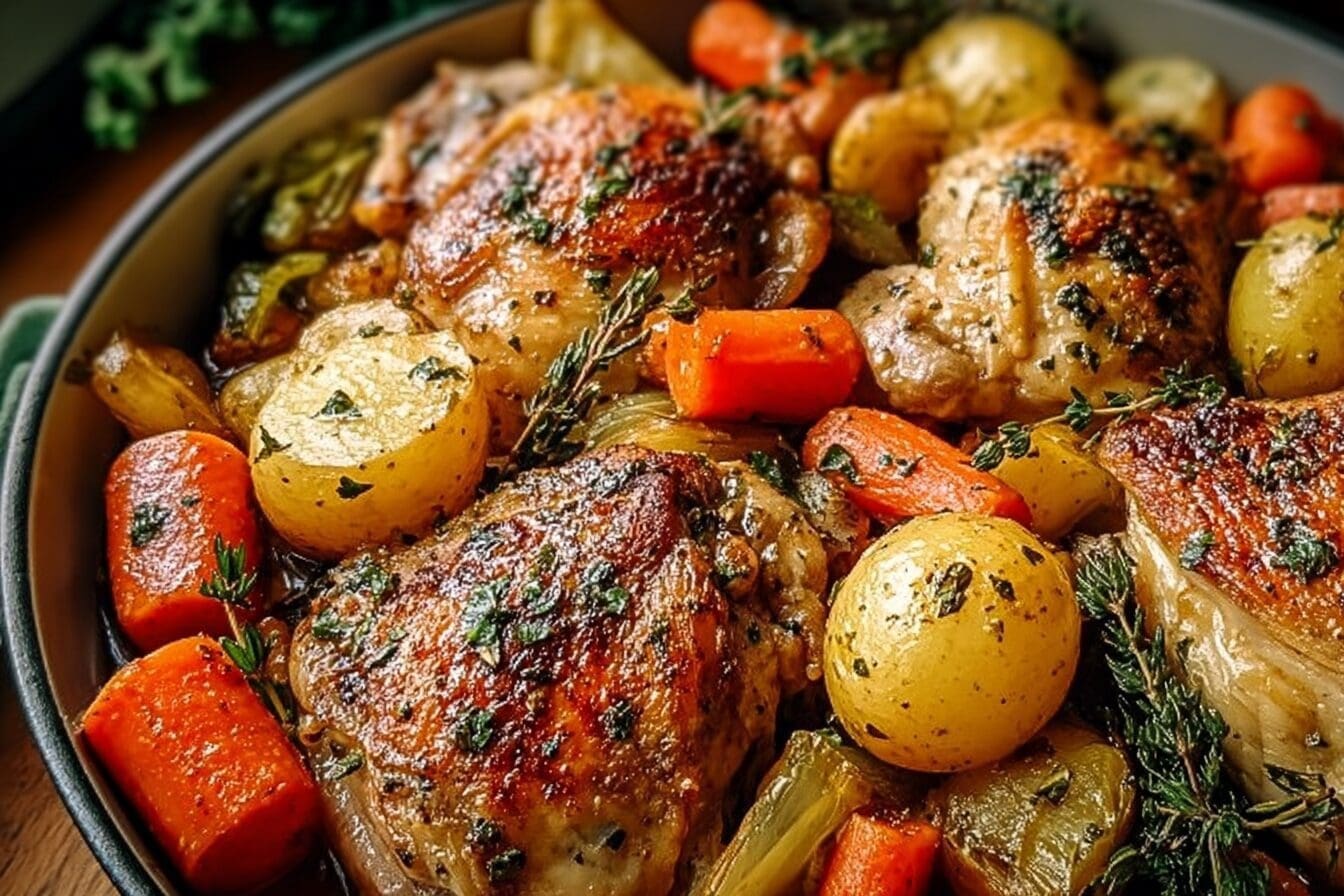 Garlic Chicken And Vegetables