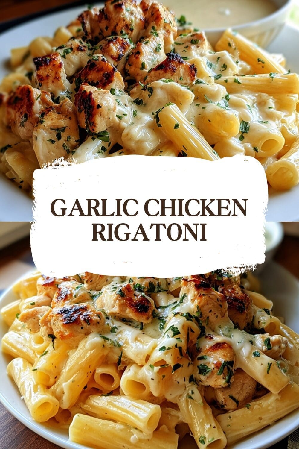 Garlic Chicken Rigatoni Recipe With Creamy Sauce And Fresh Herbs 7 Garlic Chicken Rigatoni