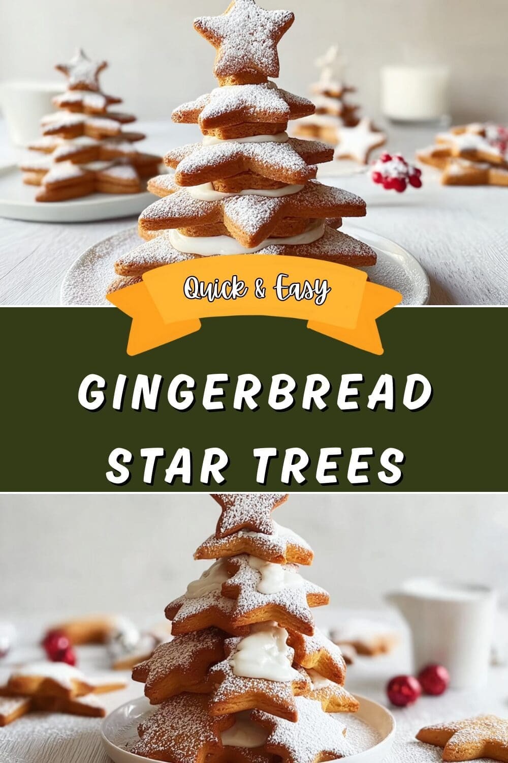 Gingerbread Star Cookie Tree Recipe For Holiday Baking Fun 7 Gingerbread Star Trees