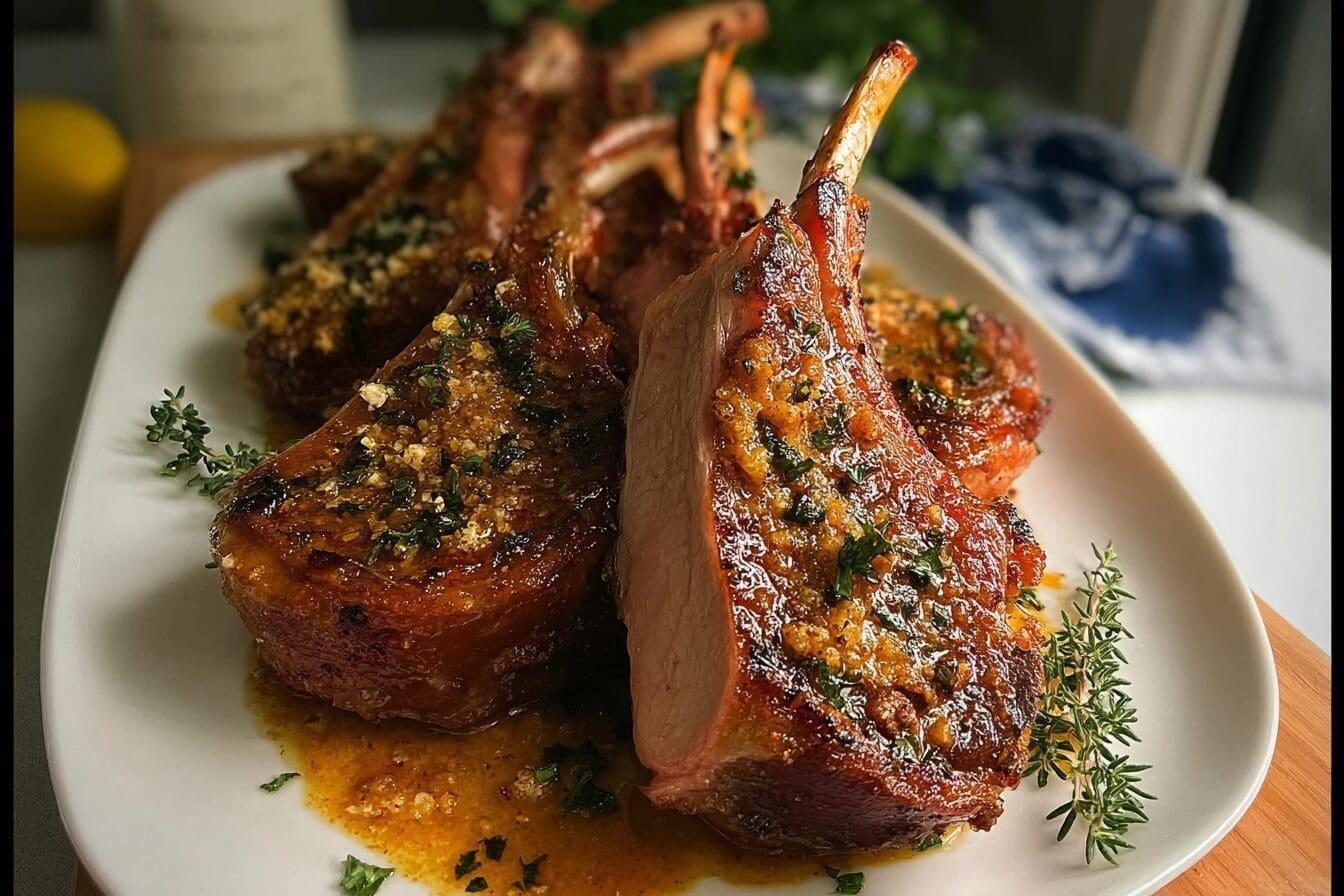 Honey Mustard Roasted Pork Rack