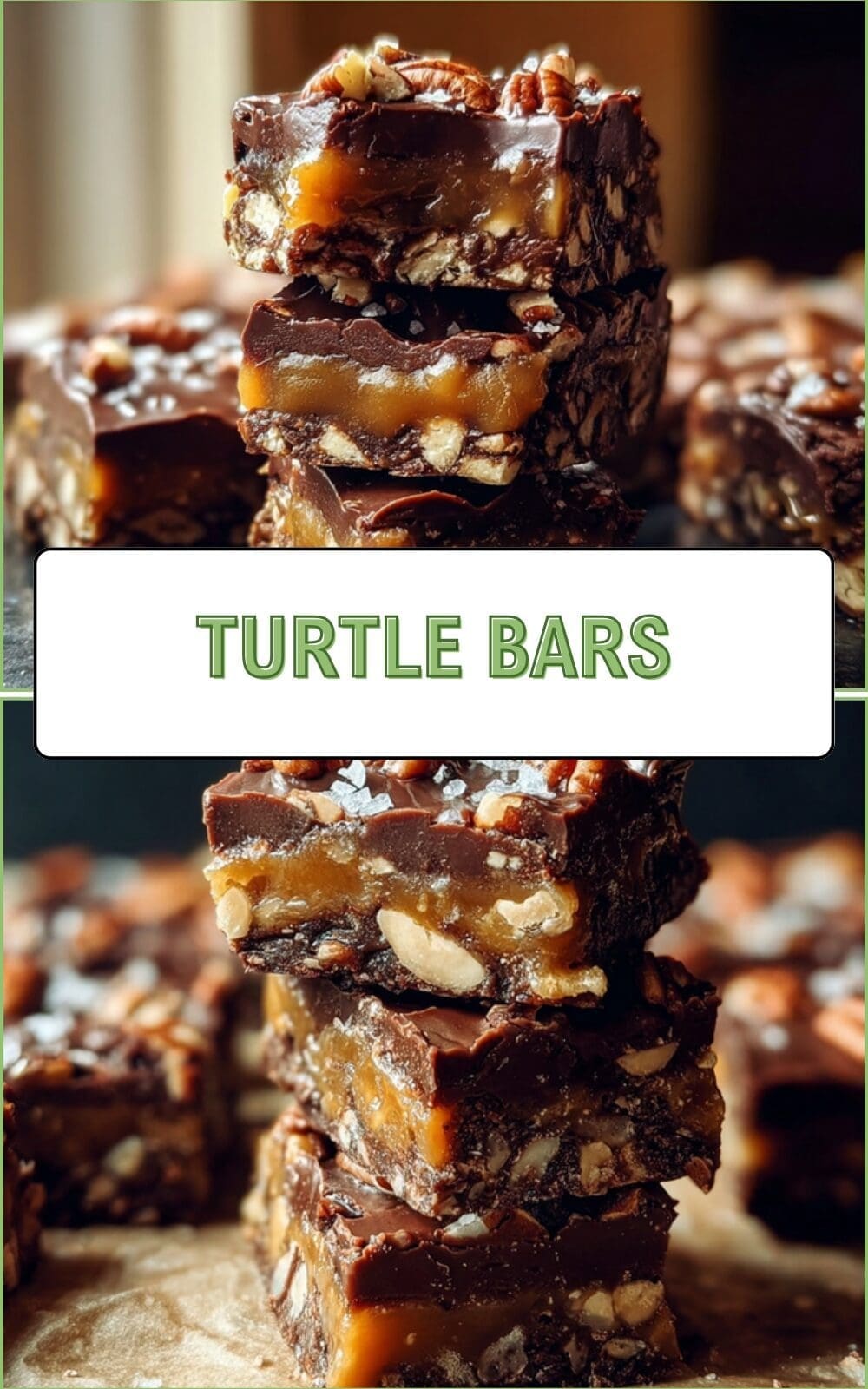 Turtle Bars Recipe: Gooey Caramel, Pecans And Chocolate Squares 7 Turtle Bars