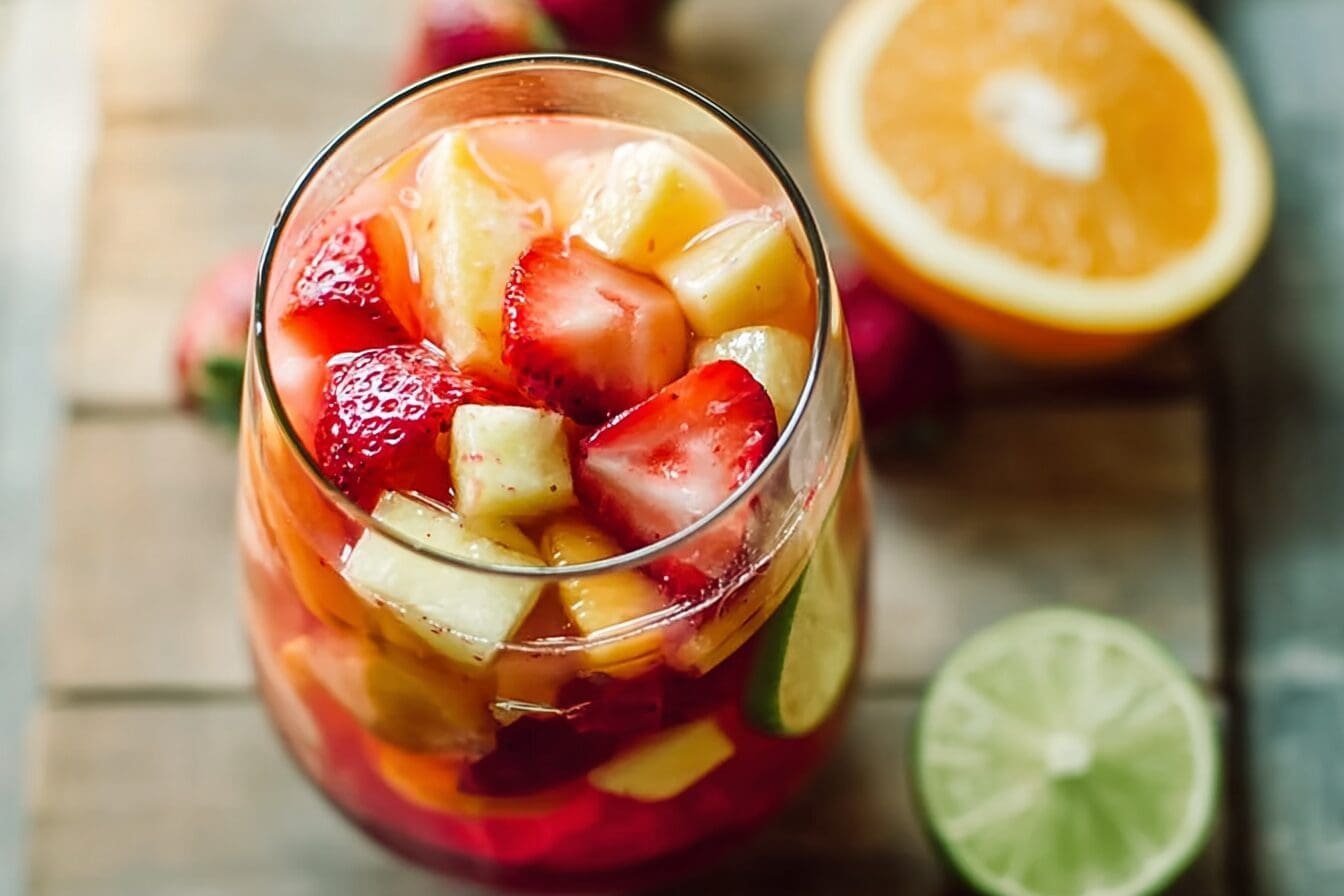Non Alcoholic Sangria Recipe With Fresh Fruits And Citrus Flavors 6 Virgin Sangria