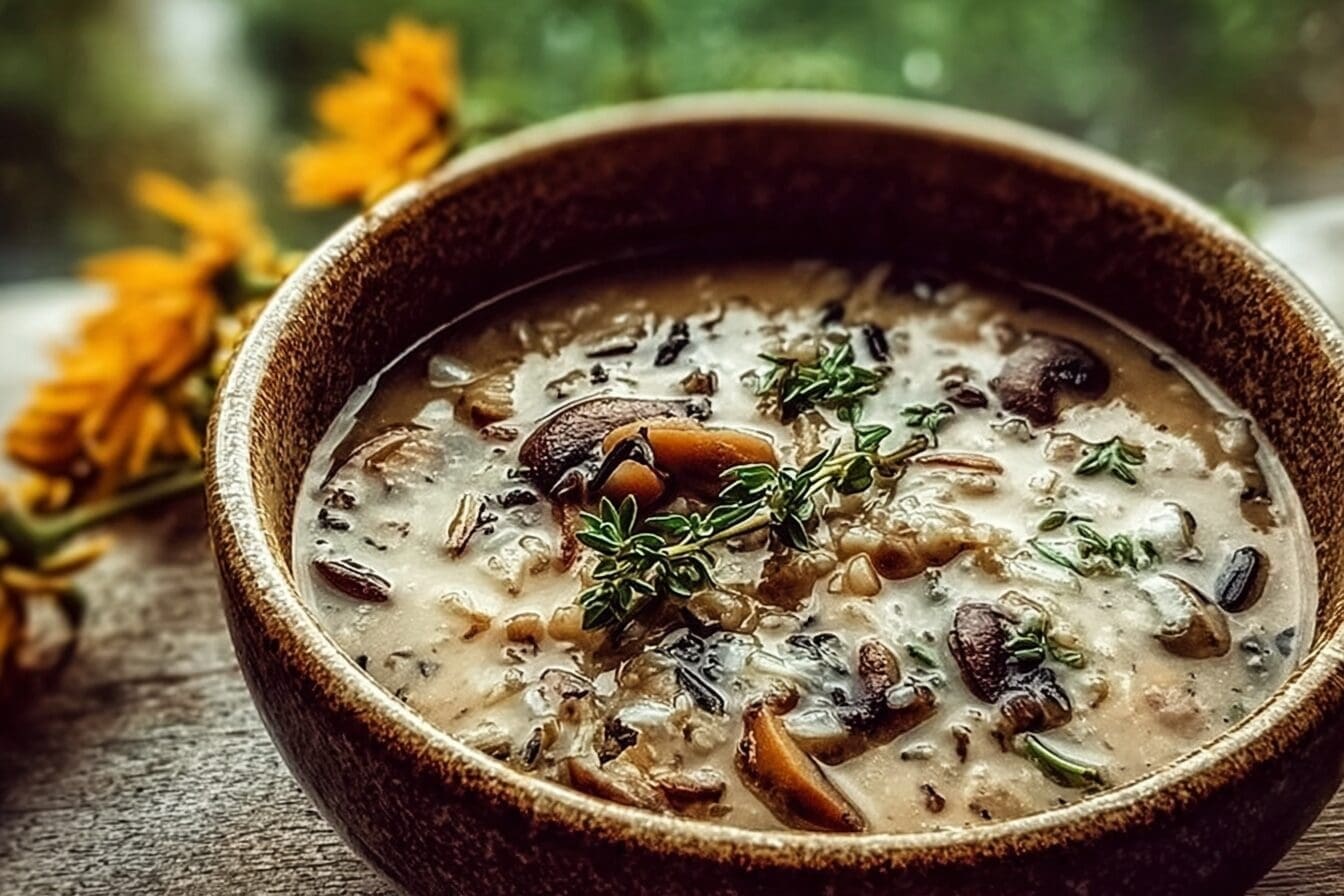 Wild Rice Mushroom Soup
