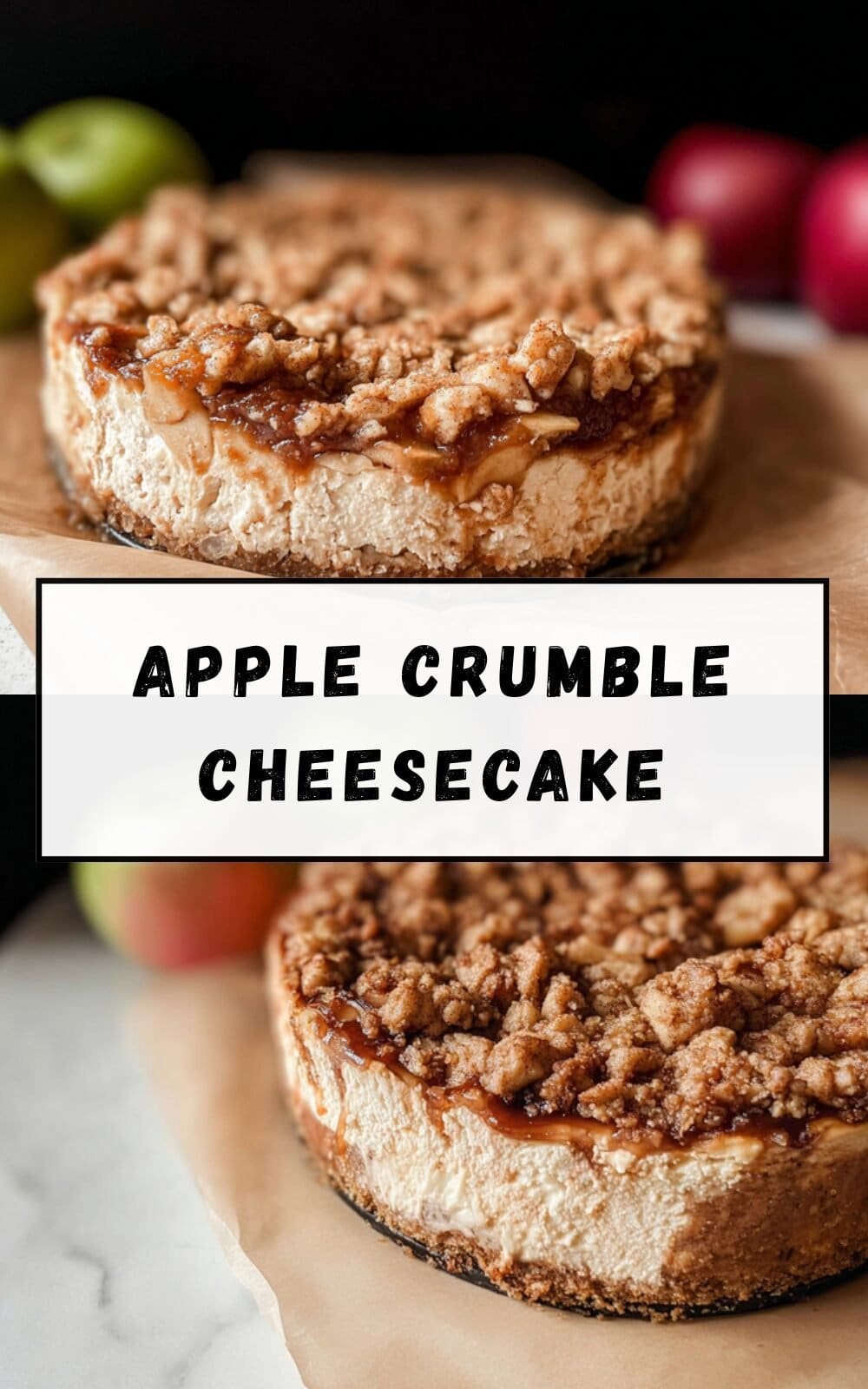 Apple Crumble Cheesecake