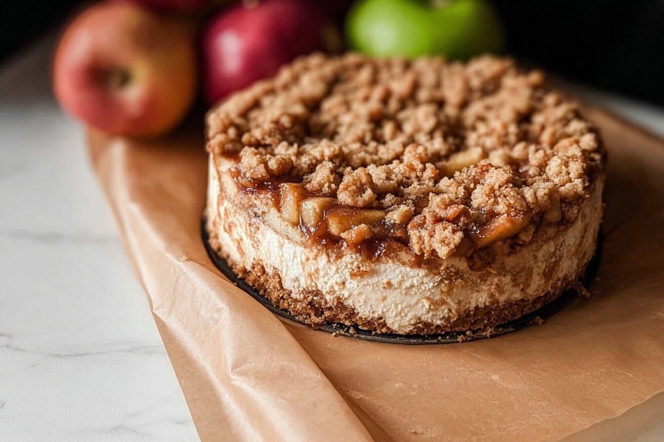 Apple Crumble Cheesecake