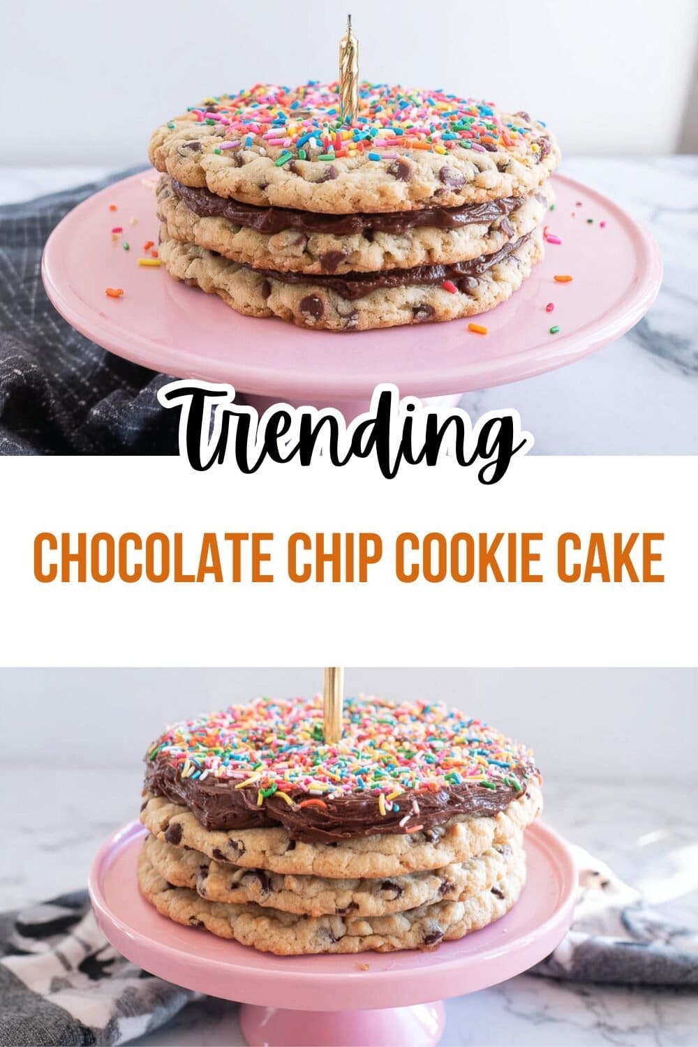 Chocolate Chip Cookie Cake