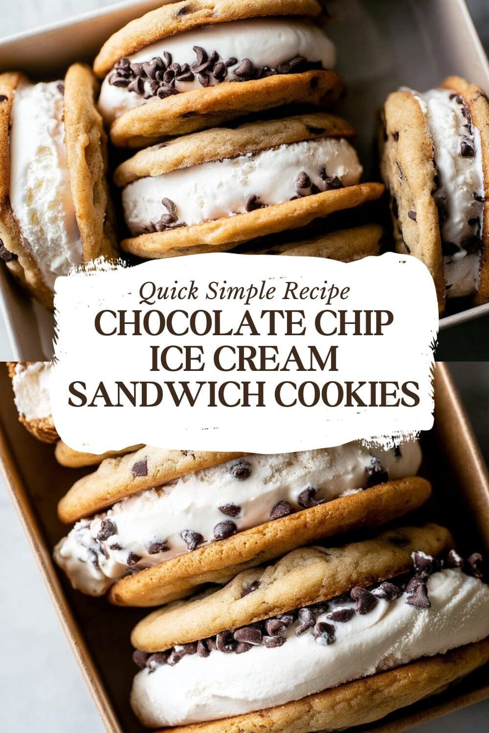 Cookie Ice Cream Sandwiches Recipe 7 Chocolate Chip Ice Cream Sandwich Cookies