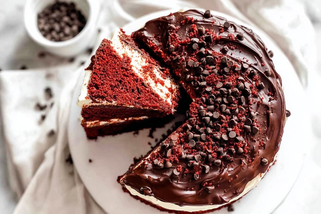 Red Velvet Cake With Chocolate Chips Recipe 6 Chocolate Chip Red Velvet Cake