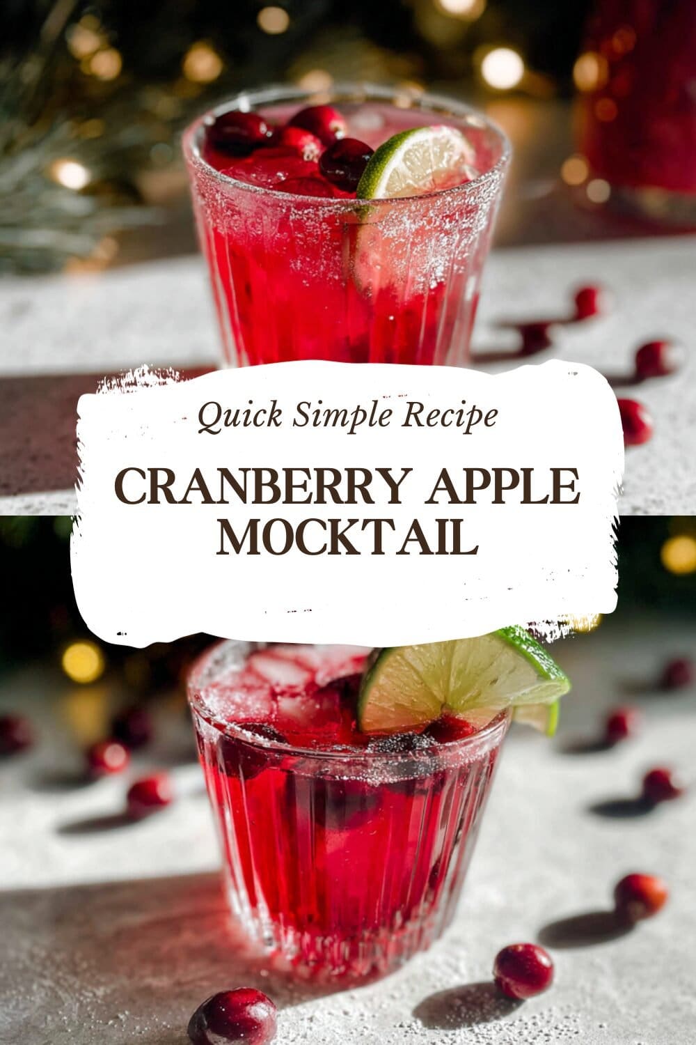 Cranberry Apple Spritzer Mocktail Recipe 7 Cranberry Apple Mocktail