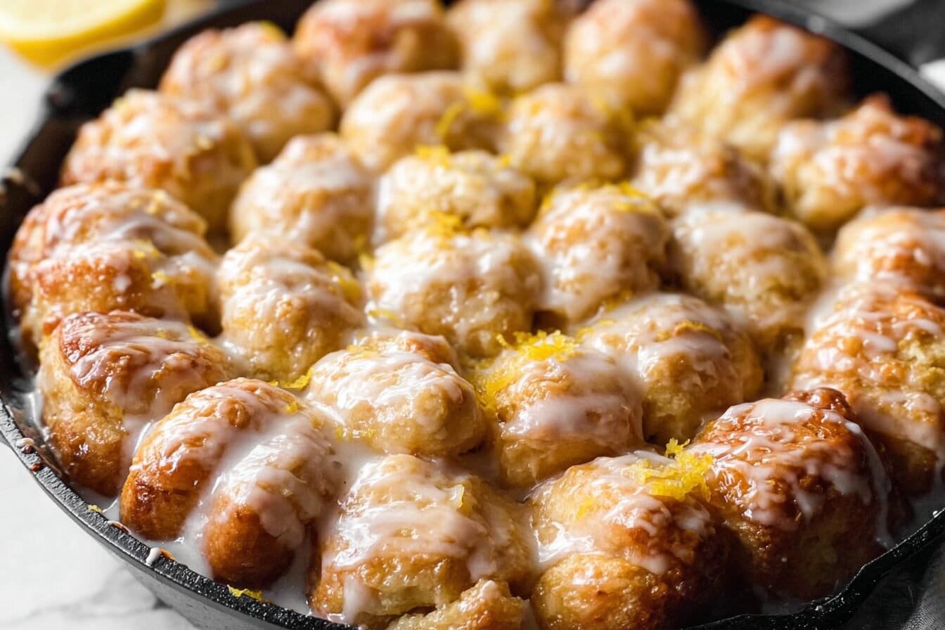 Glazed Lemon Monkey Bread Recipe 6 Lemon Monkey Bread
