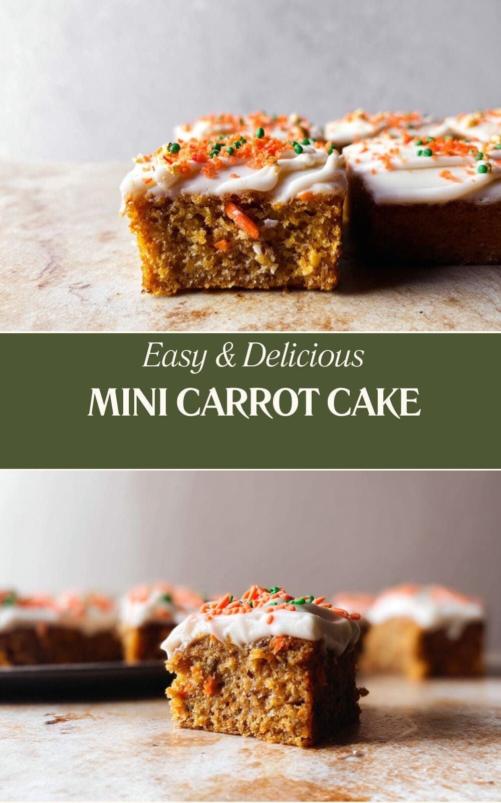 Mini Carrot Cake With Brown Butter Cream Cheese Frosting 7 Mini Carrot Cake