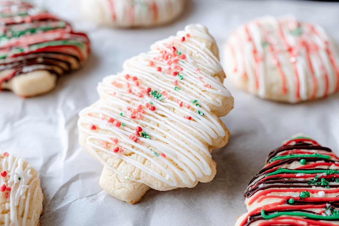 Mini Christmas Tree Cake Cookie