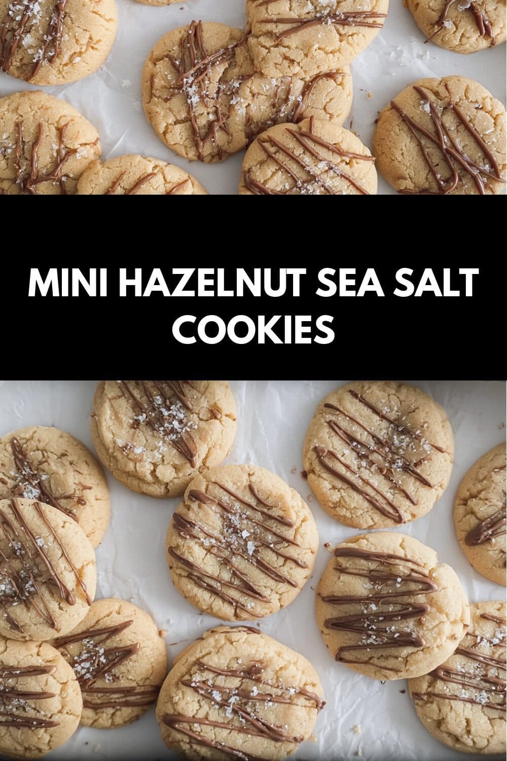 Mini Hazelnut Sea Salt Cookies