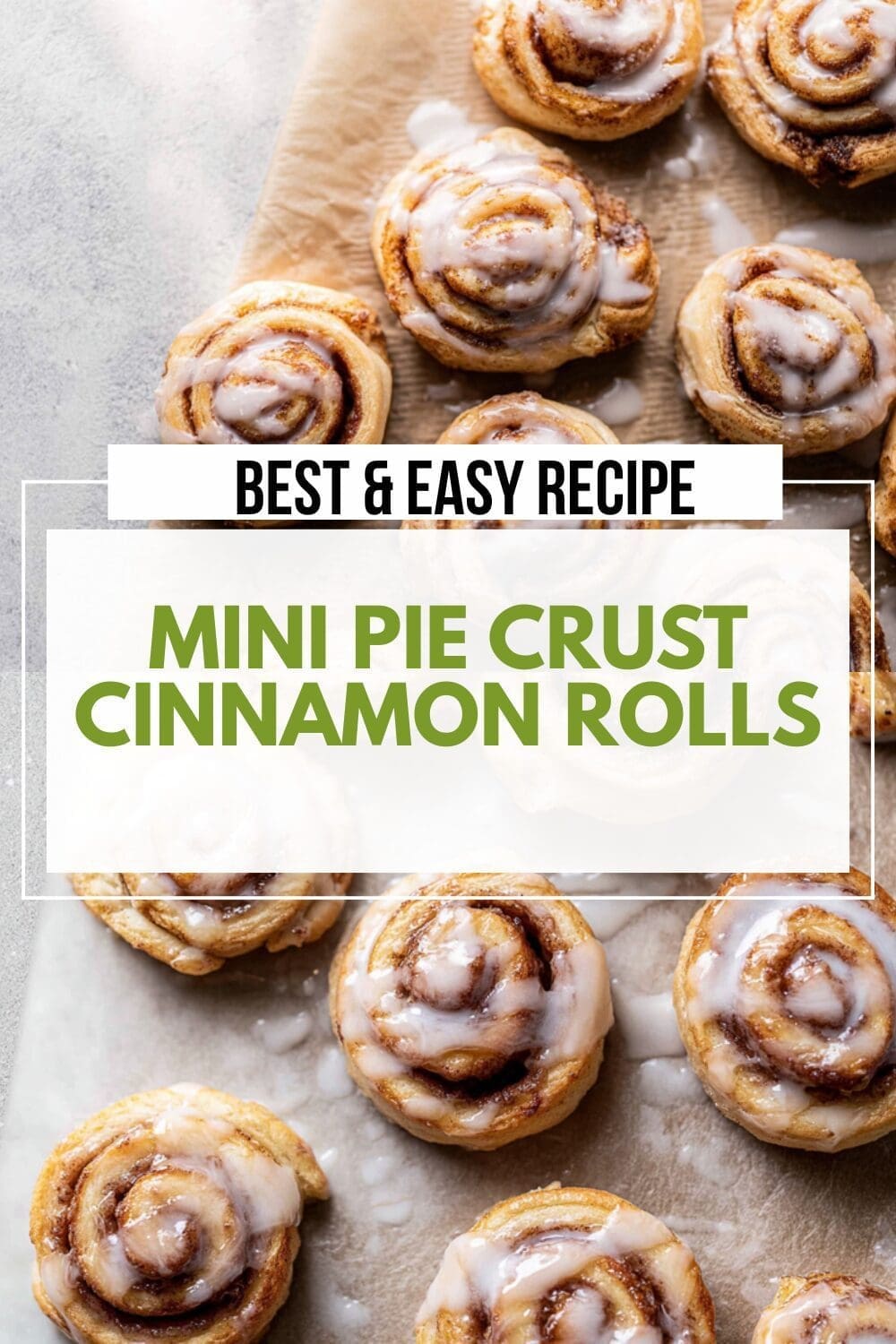 Mini Pie Crust Cinnamon Rolls