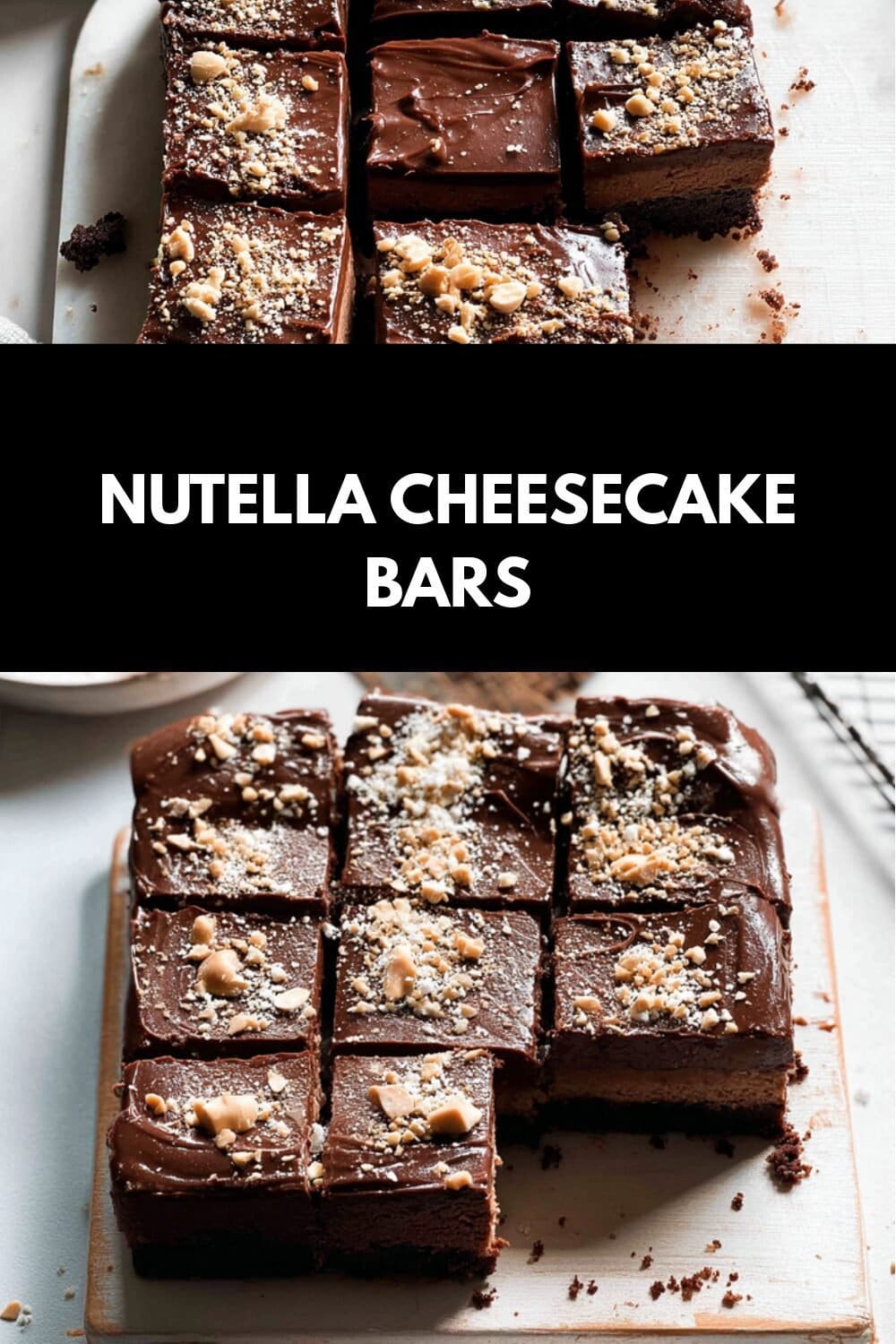 Nutella Cheesecake Bars