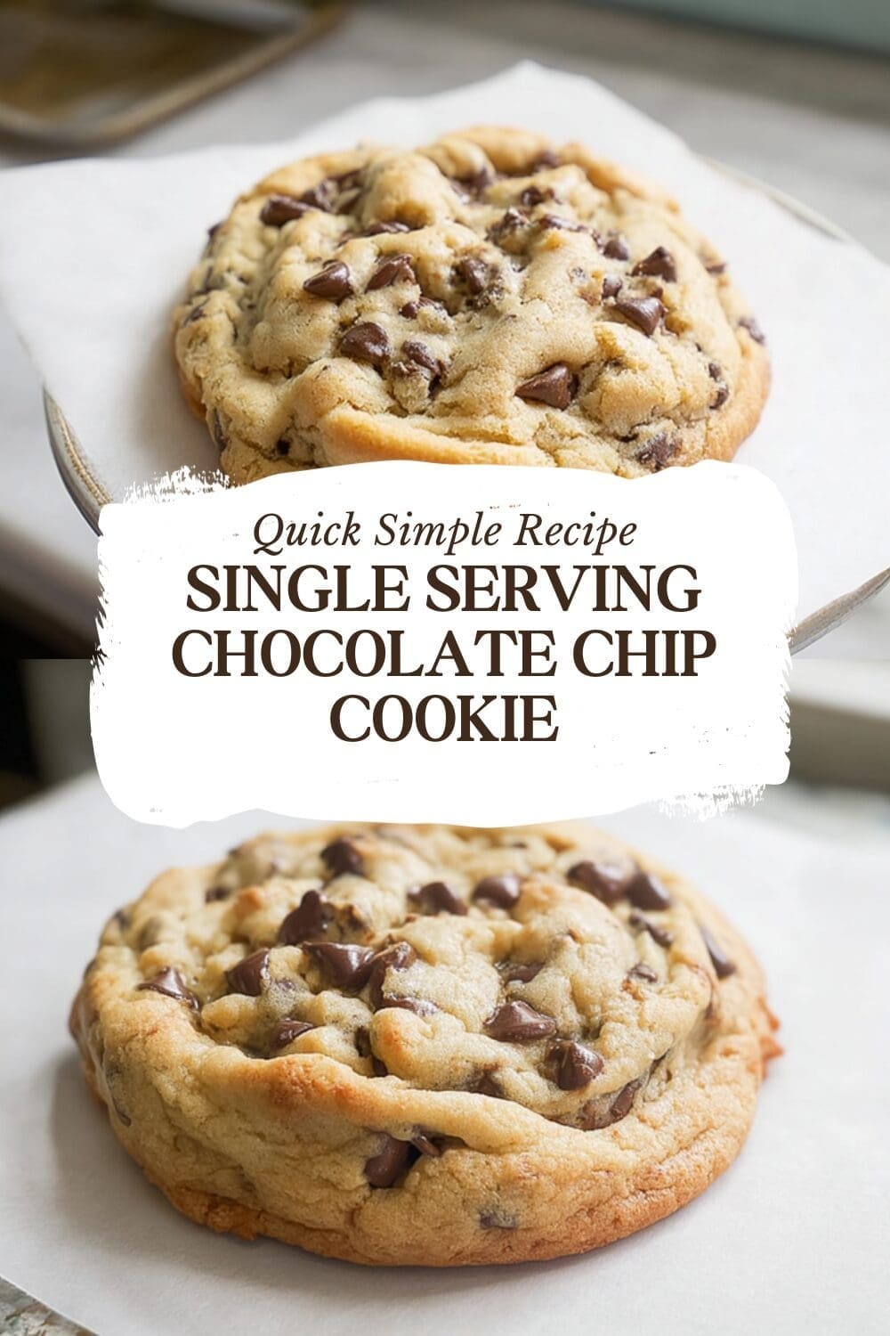 Single Serving Chocolate Chip Cookie