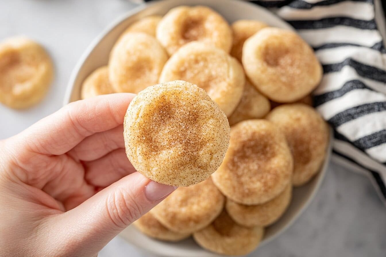 Mini Snickerdoodle Cookies Recipe Soft Chewy Bites 6 Snickerdoodle Mini Cookies