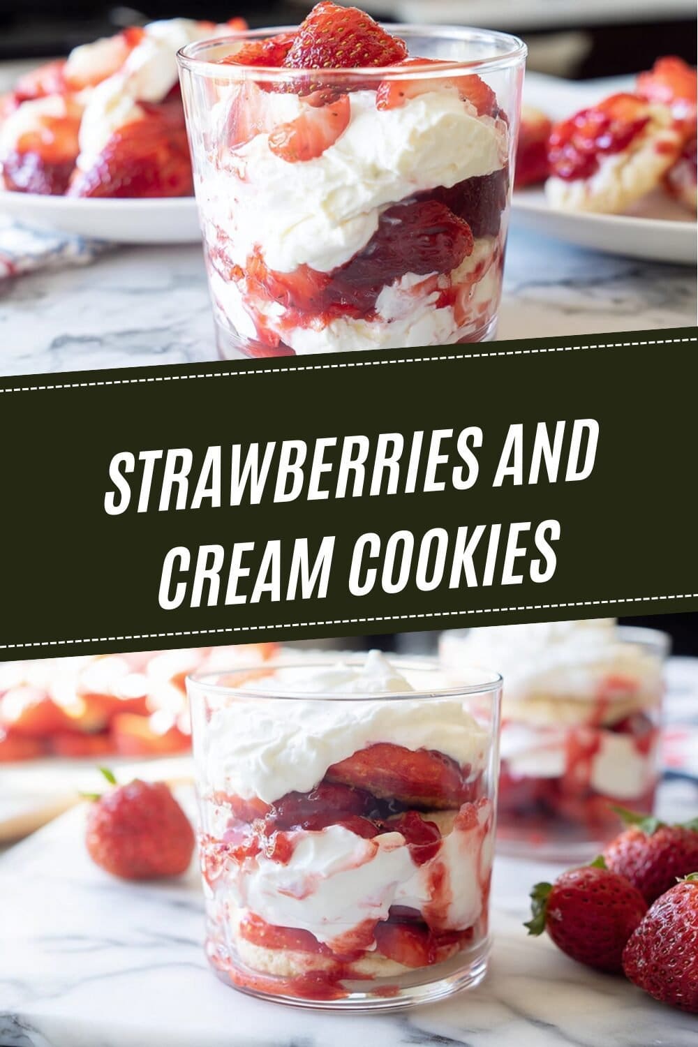 Strawberries And Cream Cookies