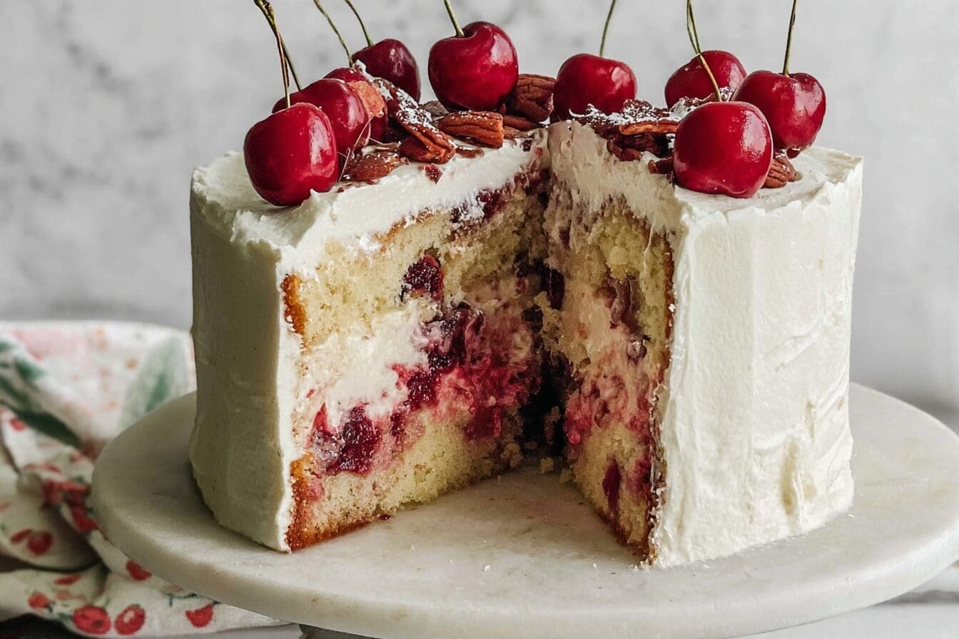 Cherry Vanilla Cake Recipe For 13X9 Pan 6 Vanilla Cherry Cake