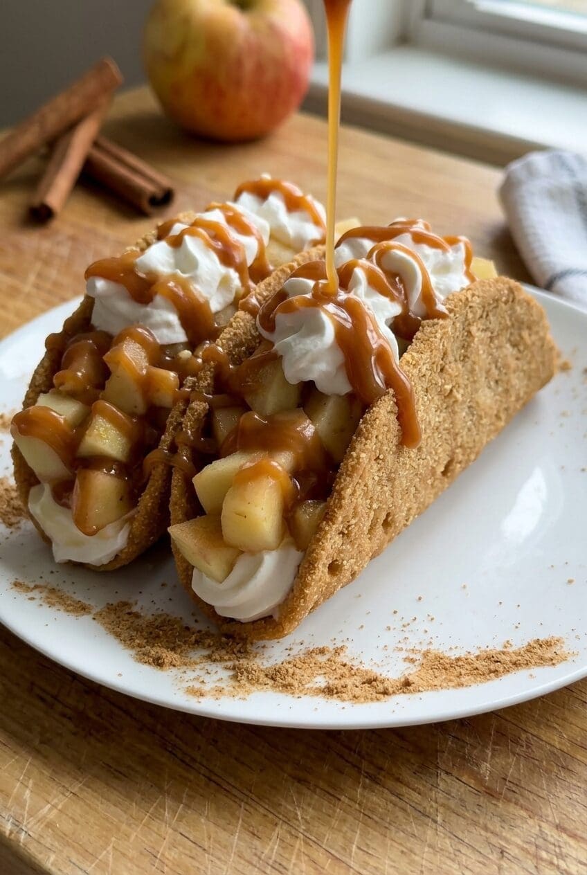 Apple Pie Cheesecake Tacos