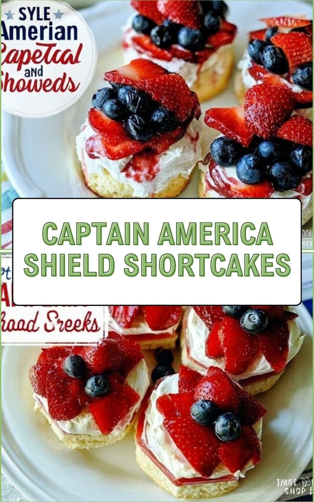 Captain America Shield Cakes Sweet Recipe Ideas 7 Captain America Shield Shortcakes