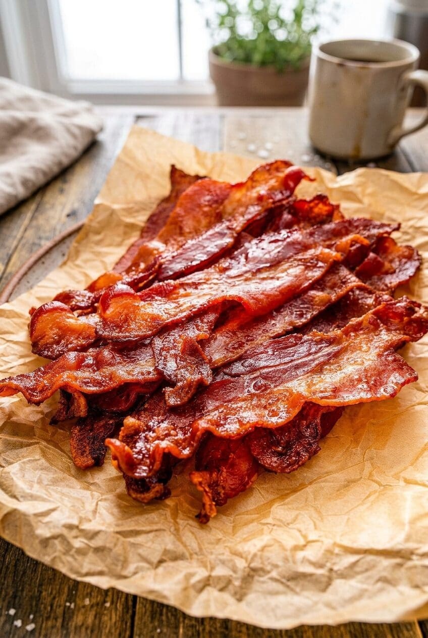 How To Cook Crispy Bacon In The Oven Easy Method 6 Cook Bacon Oven
