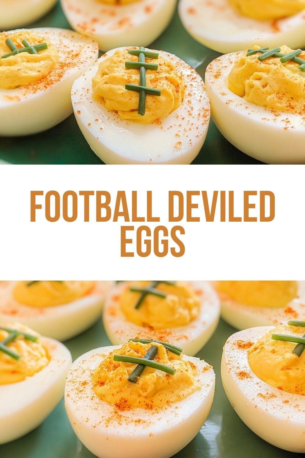 Football Deviled Eggs