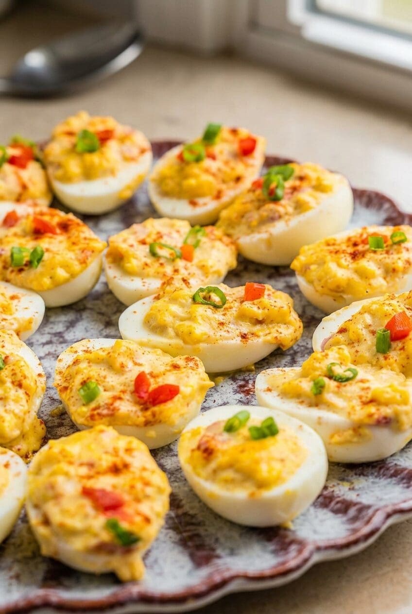 Pimento Cheese Deviled Eggs