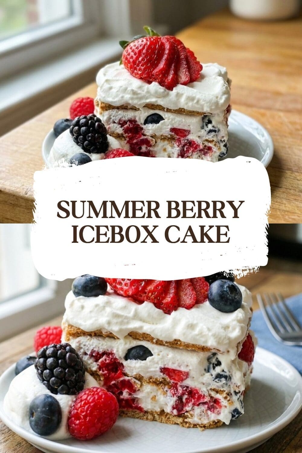 No Bake Berry Icebox Cake Summer Treat 7 Summer Berry Icebox Cake