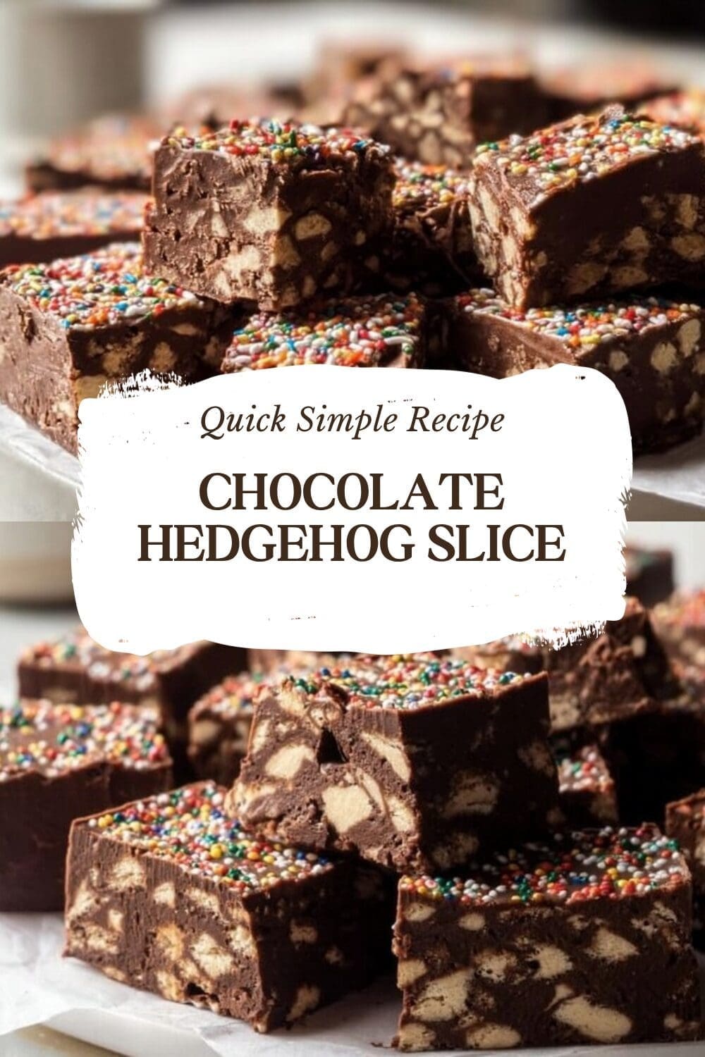 Hedgehog Slice Recipe Easy No Bake Chocolate Biscuit Treat 7 Chocolate Hedgehog Slice
