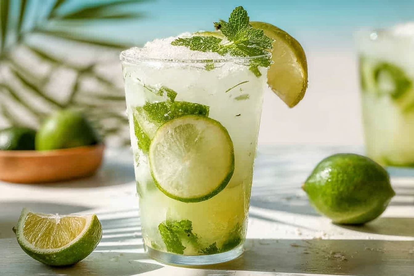 Coconut Lime Refresher Mocktail Recipe
