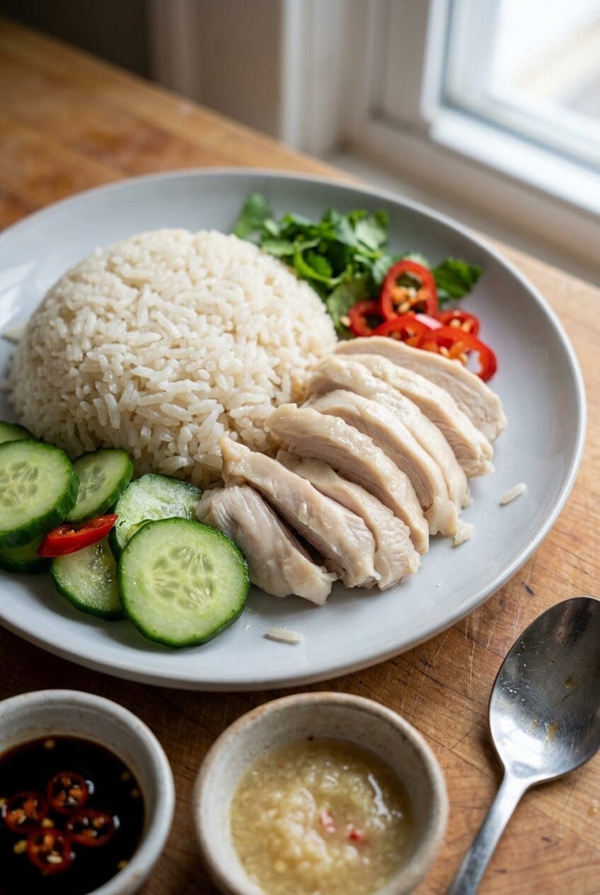 Hainanese Chicken Rice Recipe Easy Authentic Home Version 6 Hainanese Chicken Rice