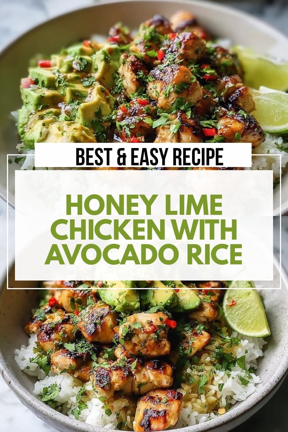 Honey Lime Chicken With Avocado Rice