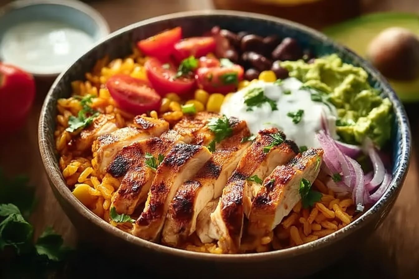 Mexican Chicken And Rice Bowl