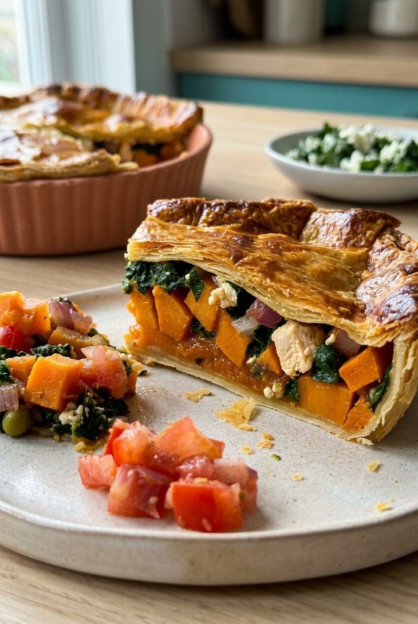 Sweet Potato And Chicken Pie